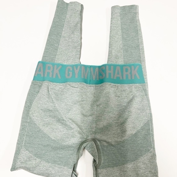 Gymshark Womens Jade Green Flex Low Rise Seamless Contour Leggings Sz S - Picture 3 of 5